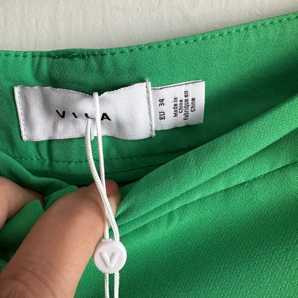 VILA Emerald Green Trousers - Picture 4 of 6